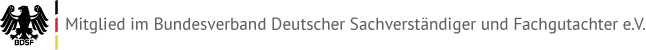 SIUS Consulting ist Mitglied im Bundesverband Deutscher Sachverständiger und Fachgutachter