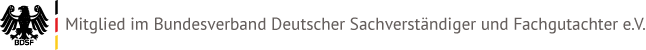 SIUS Consulting ist Mitglied im Bundesverband Deutscher Sachverständiger und Fachgutachter SIUS Consulting ist Mitglied im Bundesverband Deutscher Sachverständiger und Fachgutachter