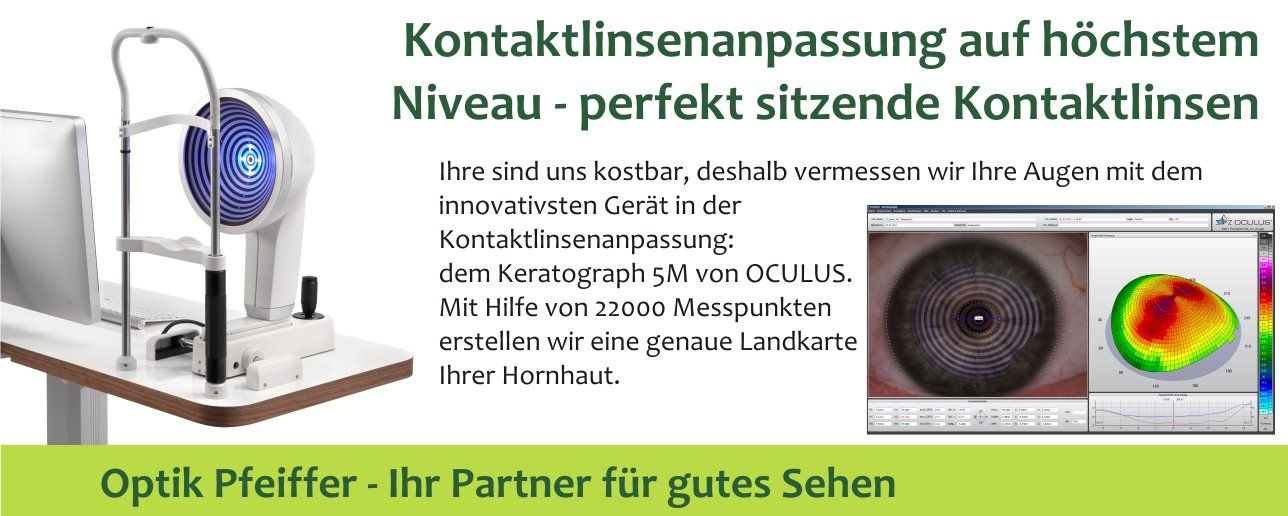 Okulus5M, Keratograph, Kontaktlinsen