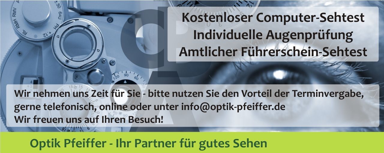 Kostenloser Computer-Sehtest, Individuelle Augenprüfung, Amtlicher Führerschein-Sehtest