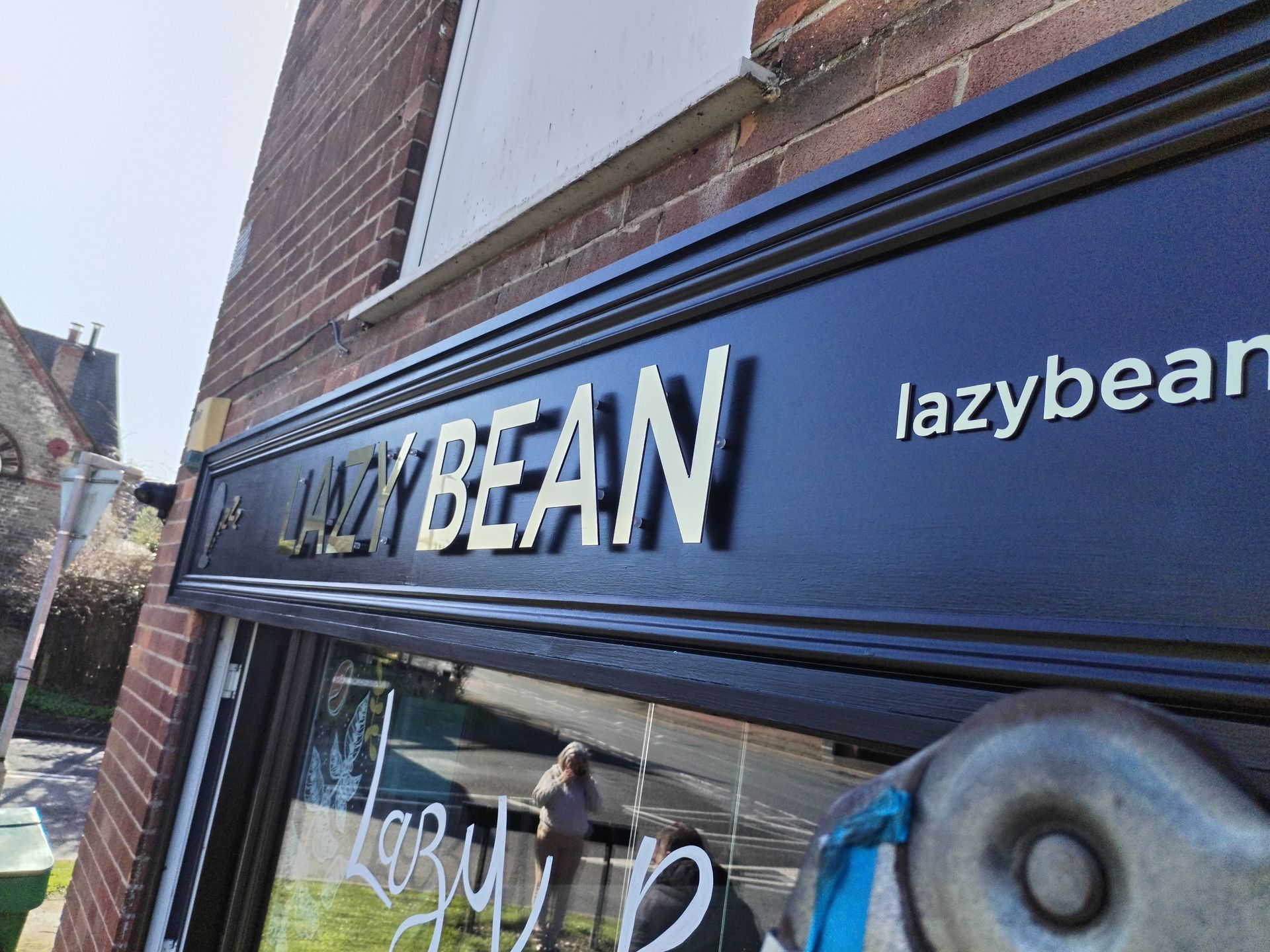 Lazy Bean Yorkshire, Stand-off letters supplied and installed