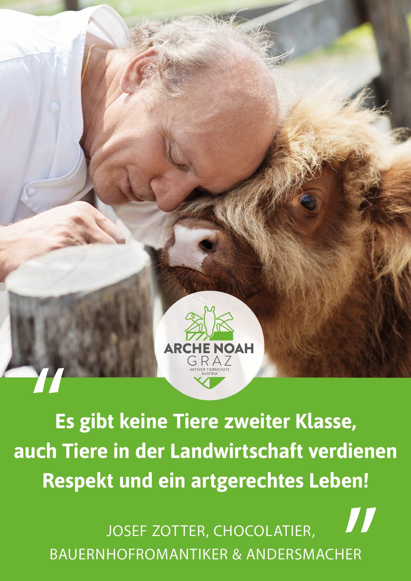Josef Zotter%Arche Noah%Aktiver Tierschutz Austria%Tierheim%Steiermark