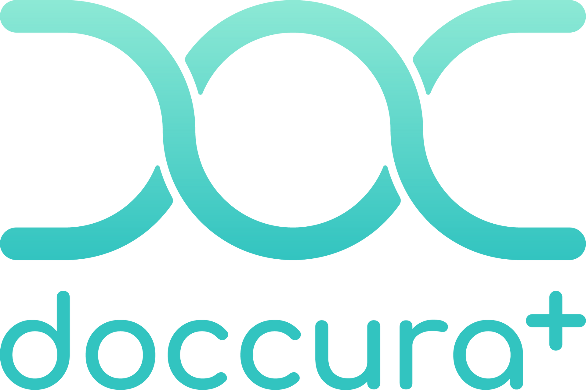 doccura+ Logo die integrierte Videosprechstunde doccura+