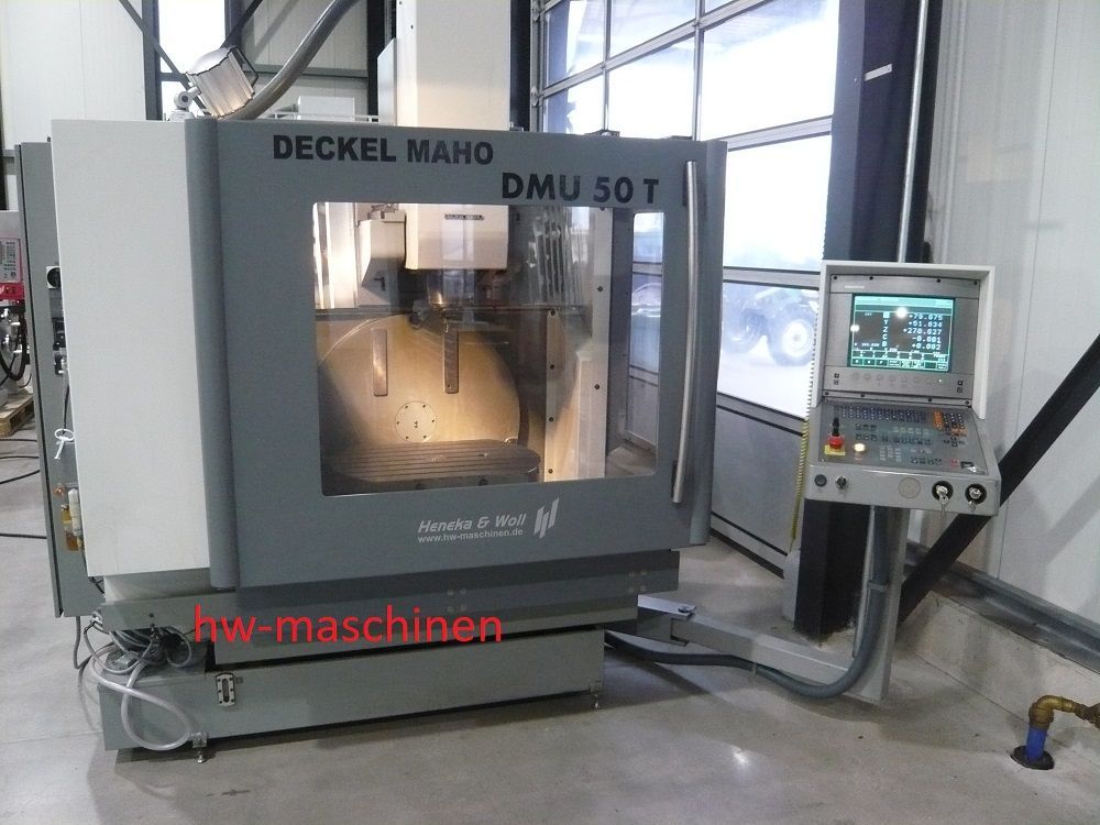 Universalfräsmaschine Deckel Maho DMU 50T mit TNC 426 / 430 Steuerung von Heidenhain Ausbildungsmaschine wenig Spindelstunden