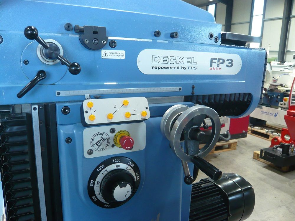Universalfräsmaschine Deckel FP3, gebrauchte Fräsmaschine, heneka+Woll, hw-maschinen.de,