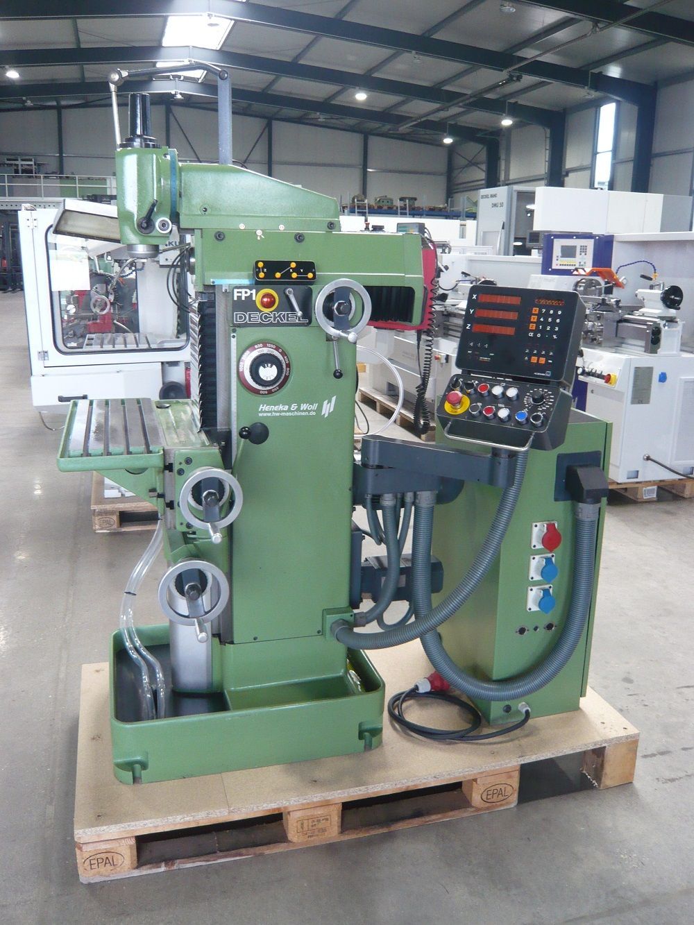 Universalfräsmaschine Deckel FP1 mit 3 – Achs – Aktiv Digitalanzeige TNC 113