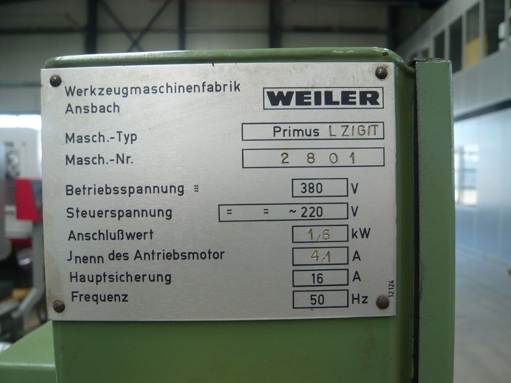 gebrauchte Drehmaschine, Weiler Primus, Heneka&Woll, hw-maschinen.de