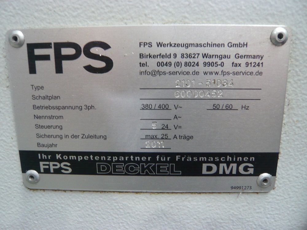 Fräsmaschine Deckel FP1; gebrauchte Fräsmaschine, hw-maschinen.de