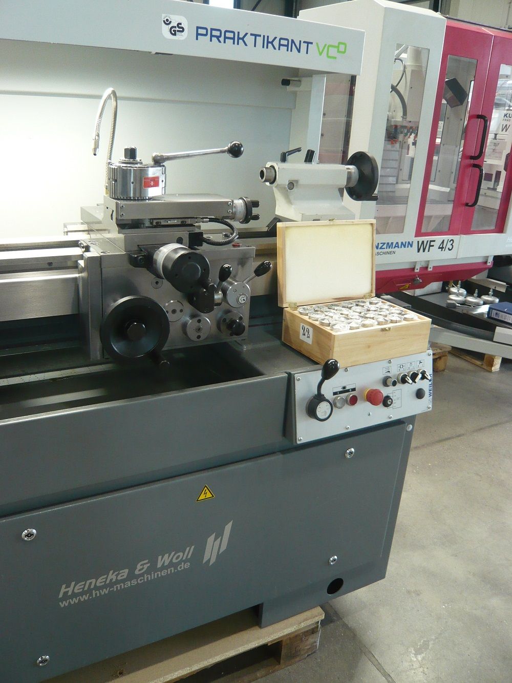 gebrauchte Drehmaschine, Weiler Praktikant VCD, Heneka&Woll, hw-maschinen.de