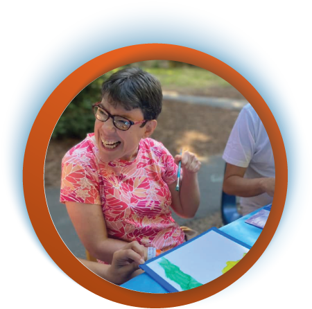 HEATHER - 42 years old, has attended Camp Harmon's summer program for three summers HEATHER - 42 years old, has attended Camp Harmon's summer program for three summers