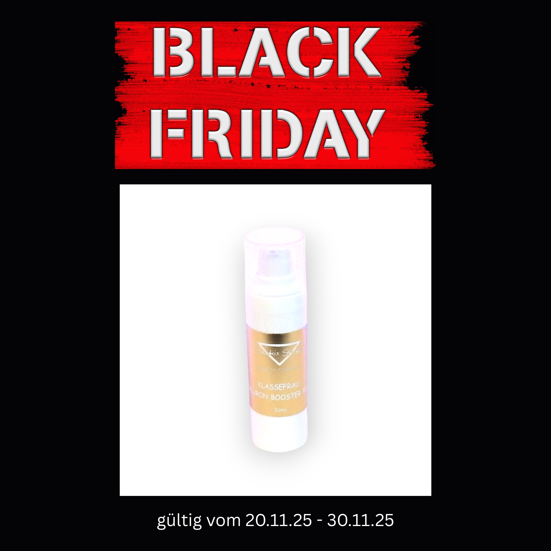 HYALURON BOOSTER FLUID KLASSEFRAU 30 ml von Beatrix Strobl Naturkosmetik HYALURON BOOSTER FLUID KLASSEFRAU
30 ml
von Beatrix Strobl Naturkosmetik