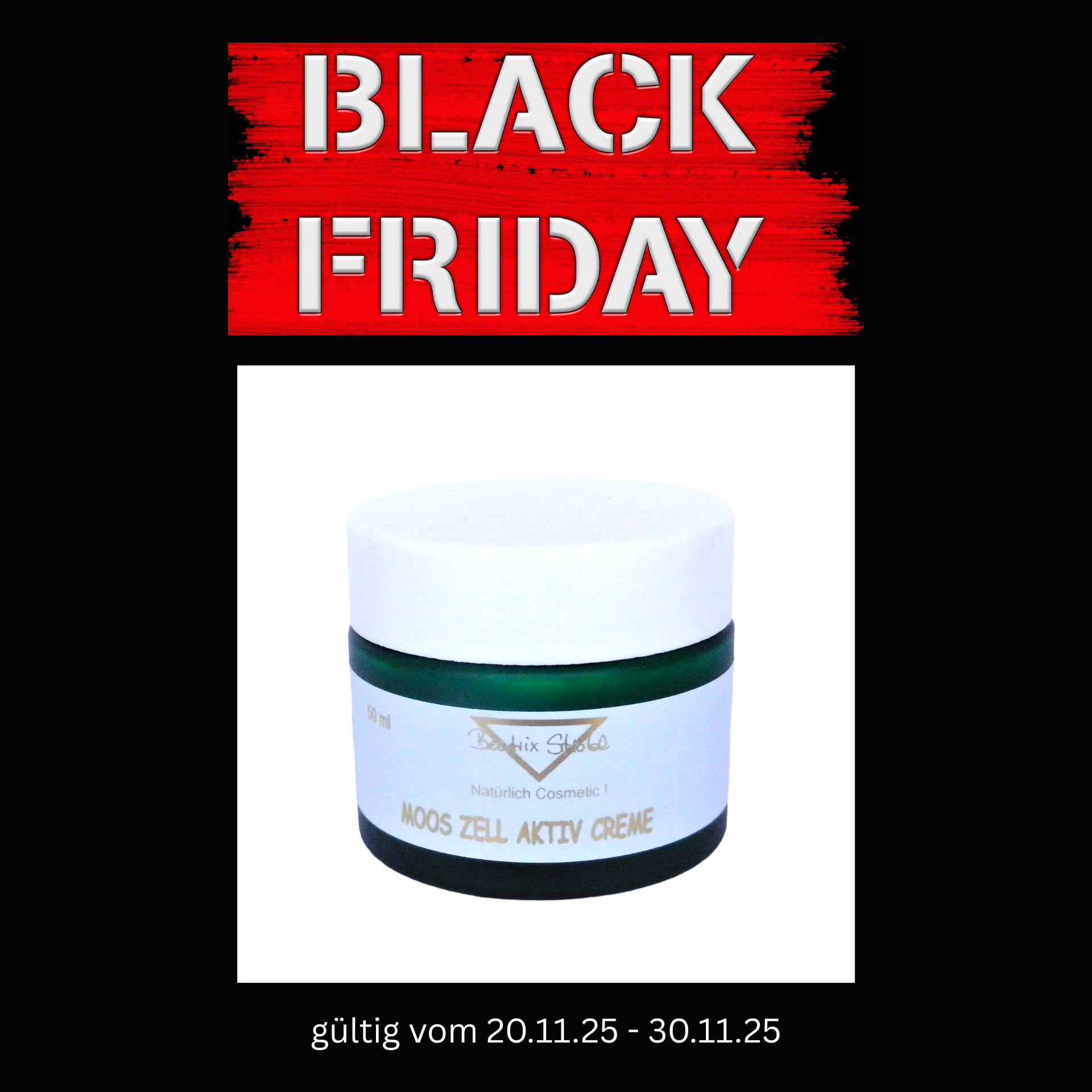 MOOS ZELL AKTIV CREME 50 ml von Beatrix Strobl Naturkosmetik MOOS ZELL AKTIV
CREME
50 ml
von Beatrix Strobl Naturkosmetik