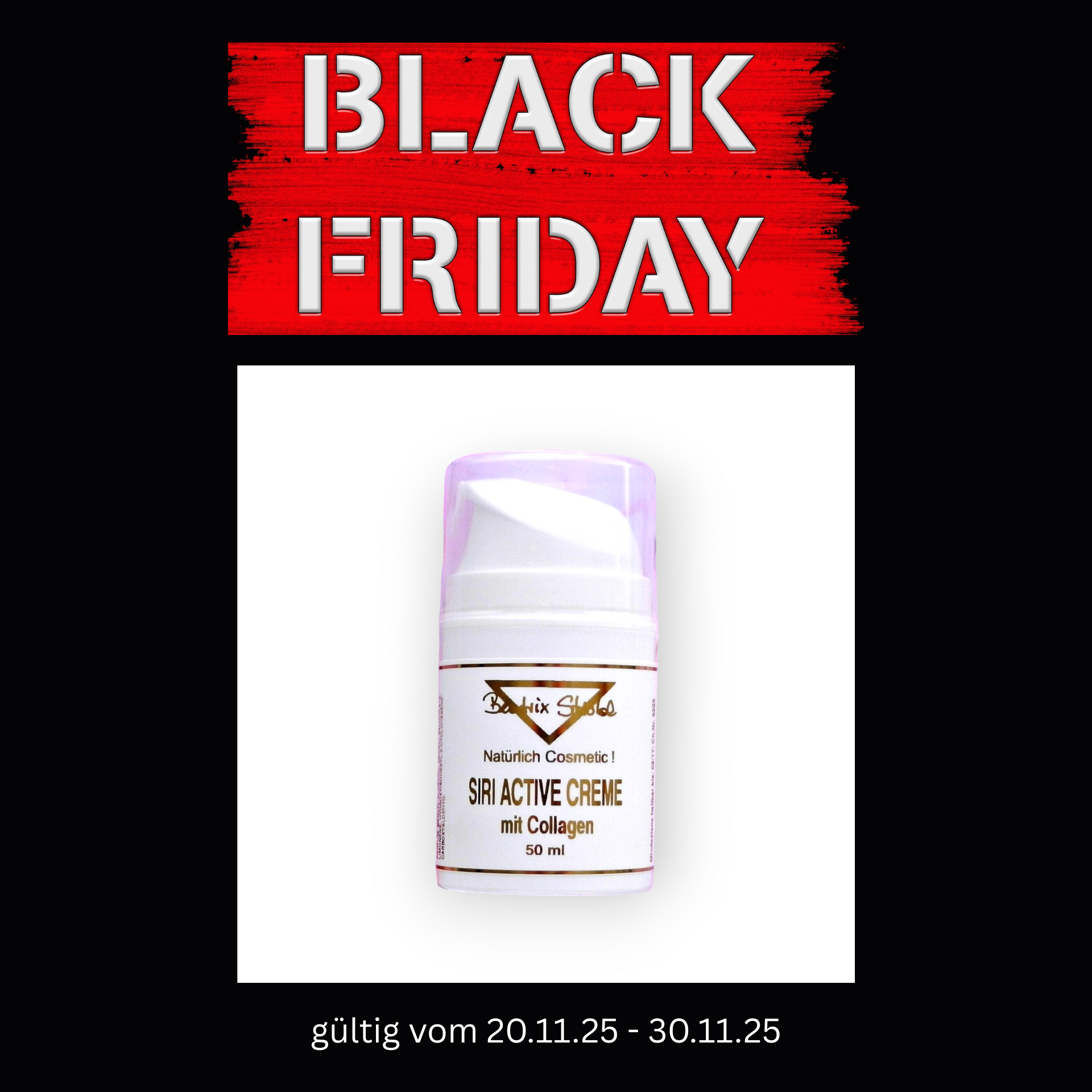 SIRI ACTIVE CREME mit Collagen und Aloe Vera 50 ml von Beatrix Strobl Naturkosmetik SIRI ACTIVE CREME mit Collagen und Aloe Vera
50 ml
von Beatrix Strobl
Naturkosmetik