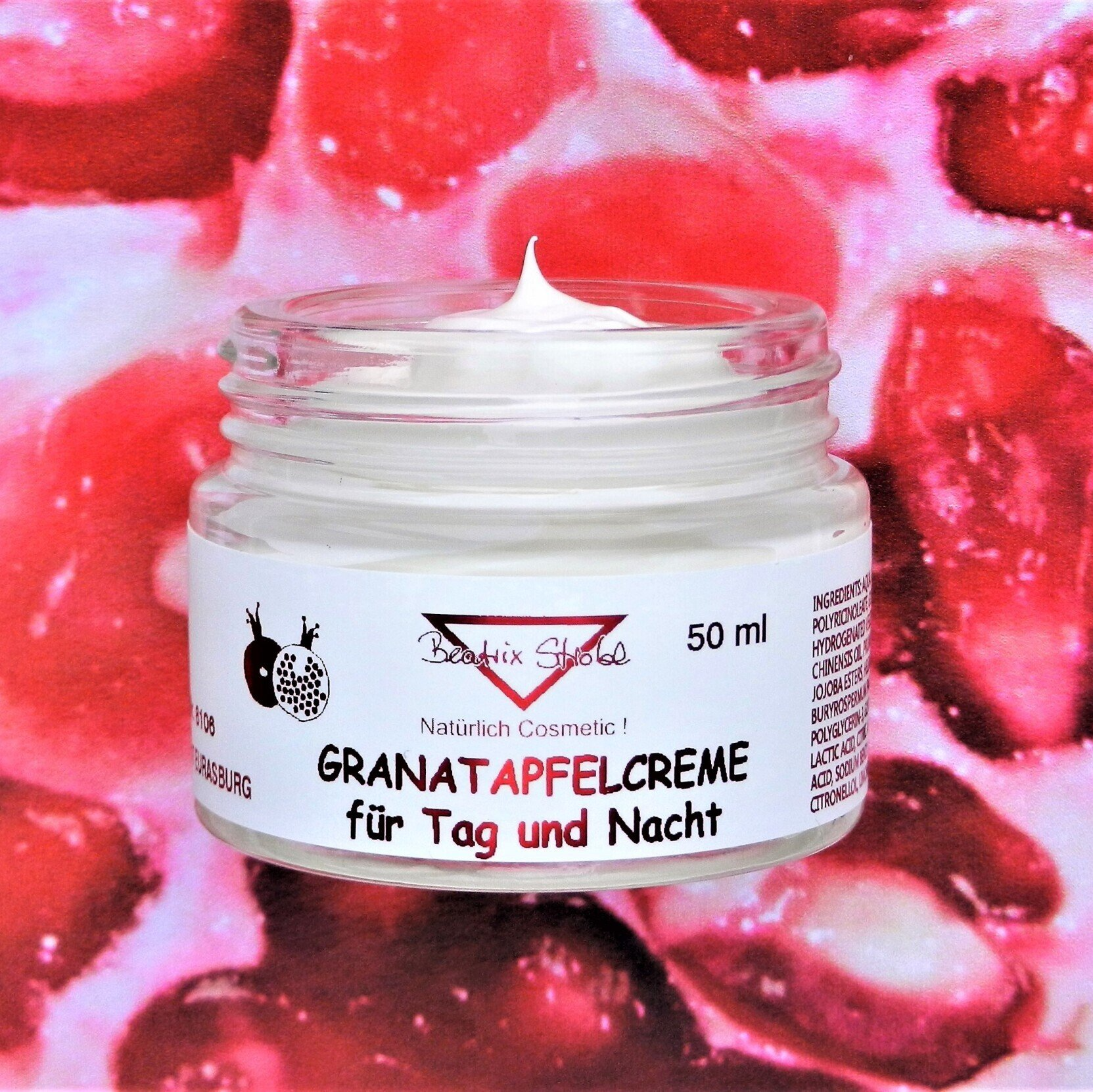 Beatrix Strobl GRANATAPFEL CREME 24 Stunden Creme 50 ml Beatrix Strobl GRANATAPFEL CREME 24 Stunden Creme 50 ml