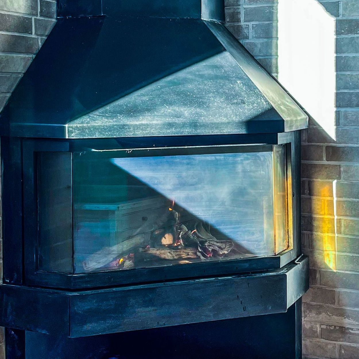 casa rural con chimenea