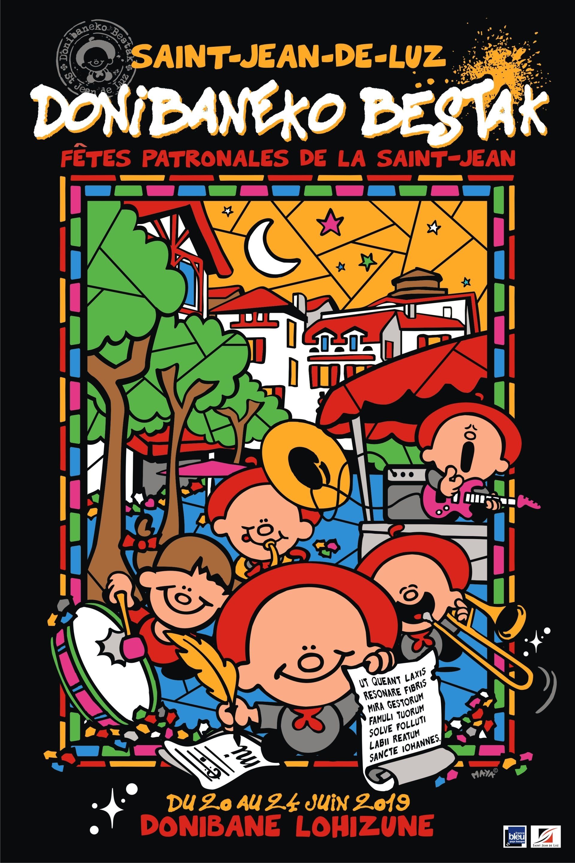 Affiche St Jean 2019 Affiche des fetes de la st jean 2019 signée Maya