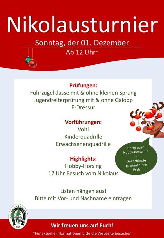 Plakat Nikolausturnier 2024