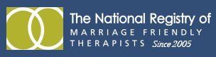 The national Registry of Marriage friendly therapists since 2005 logo