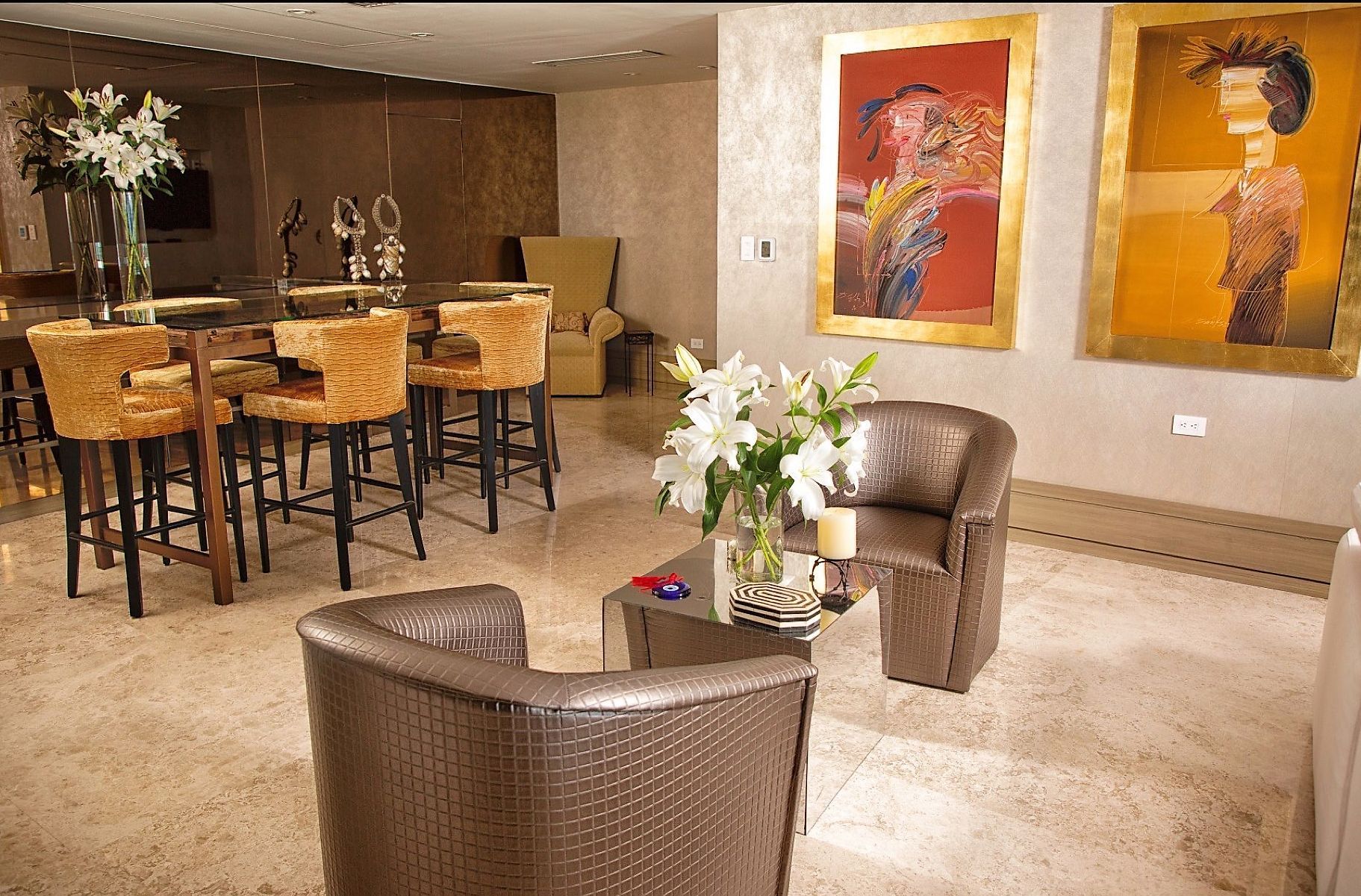 salon apartamento lujo