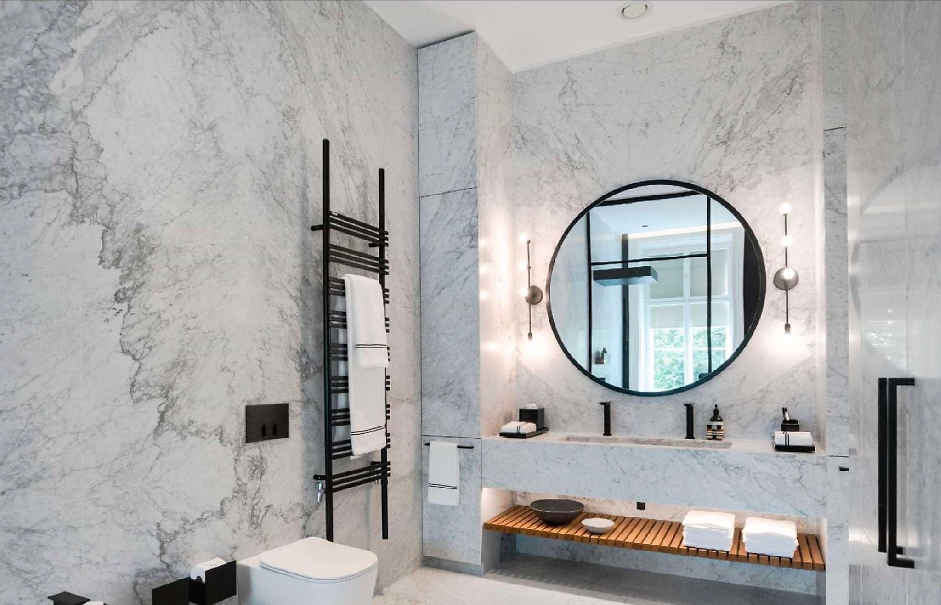 diseño baño apartamento lujo