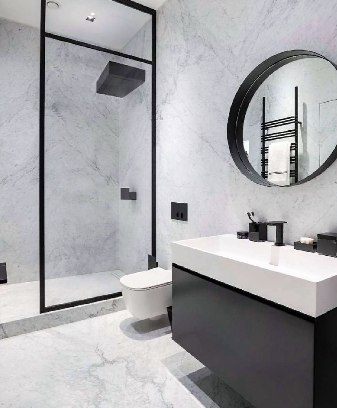 diseño baño apartamento lujo