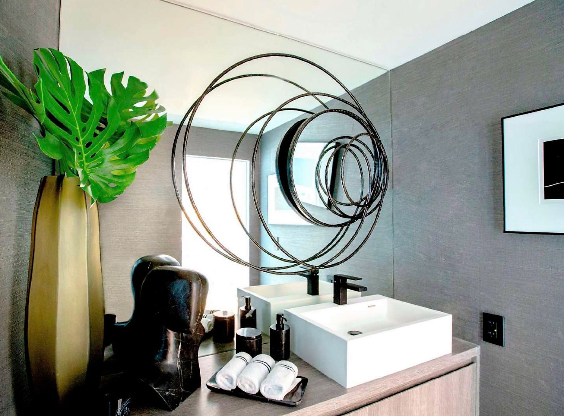 diseño baño apartamento lujo