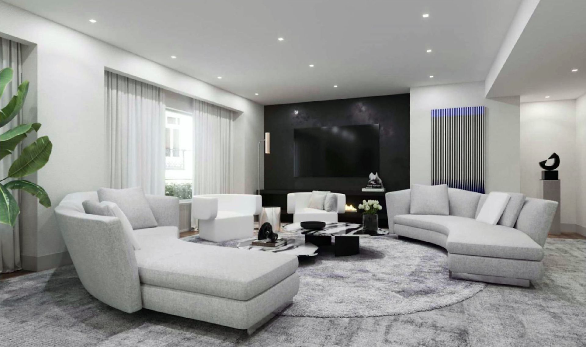 Reforma Apartamento salon luxo