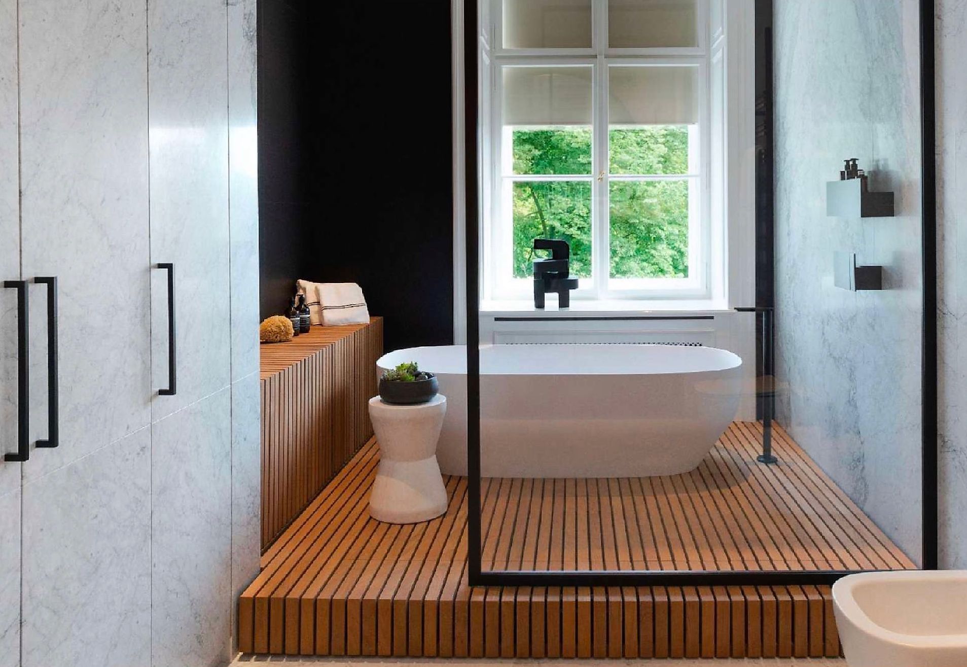 diseño baño apartamento lujo