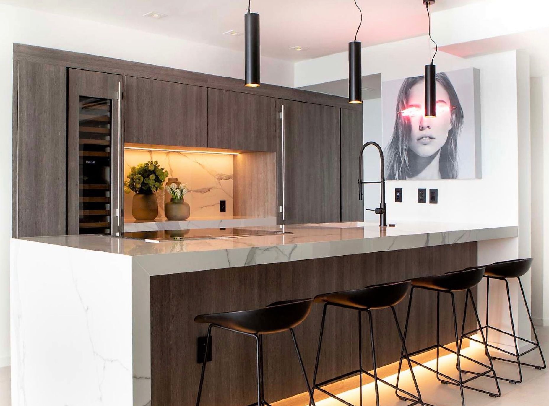 cocina apartamento de luxo