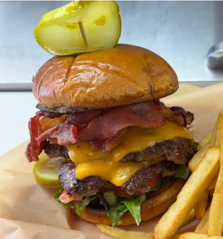 Double Bacon and Mushroom Swiss