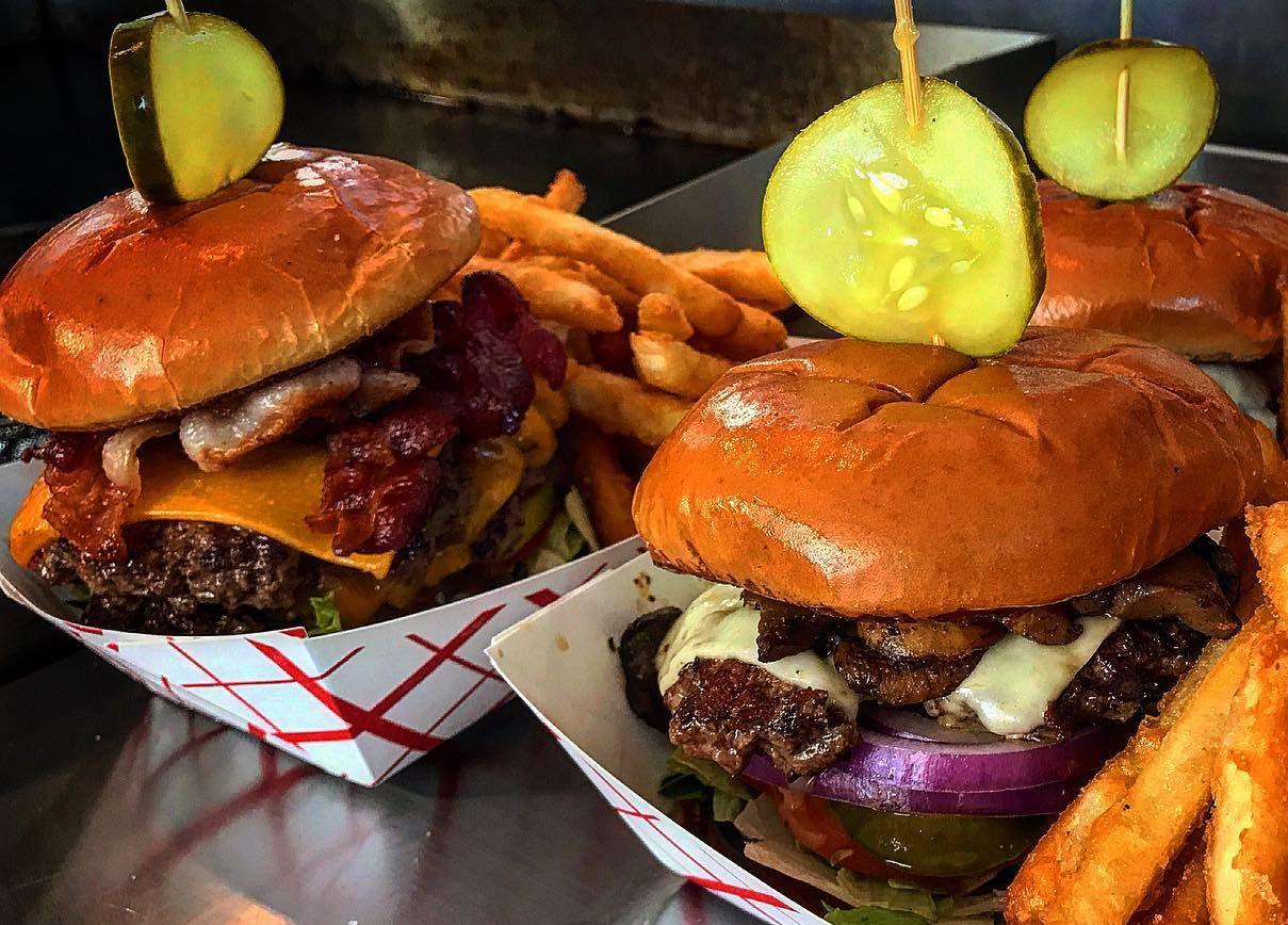 Mushroom Swiss and Double Bacon Cheese