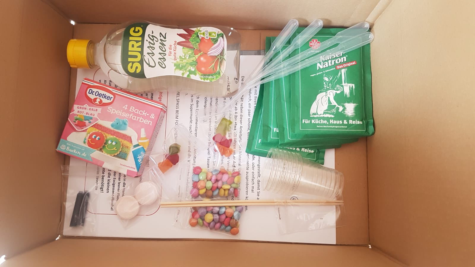 Forscherkiste geöffnet