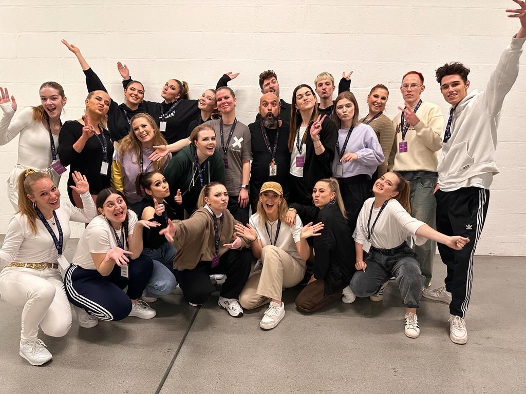 Backgroundtänzer in der Olympiahalle