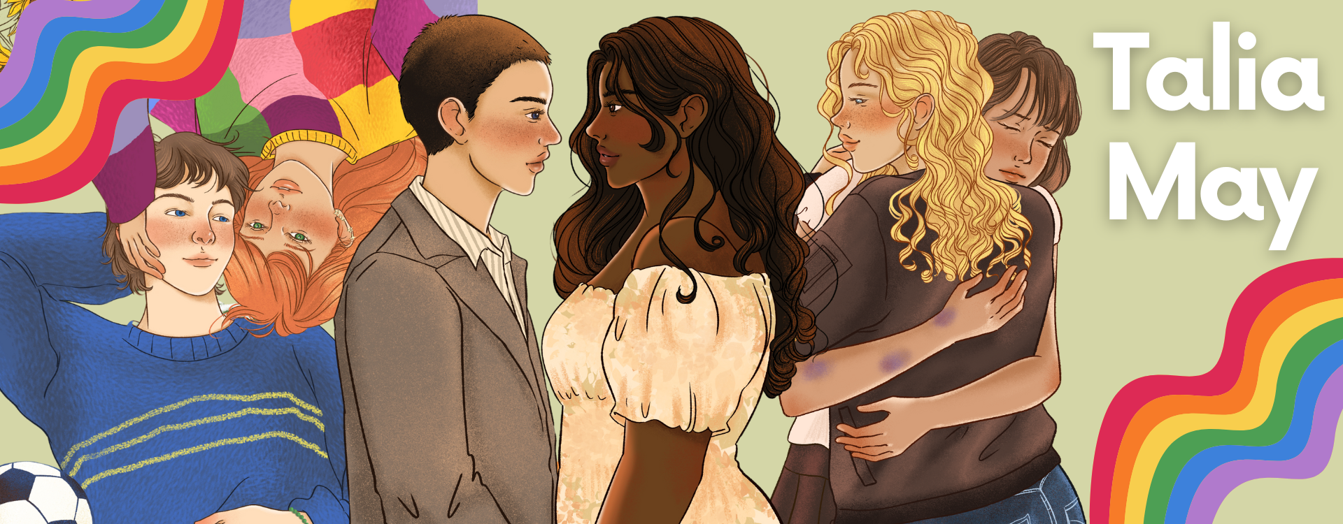 Eine Abbildung der Buchcharaktere.