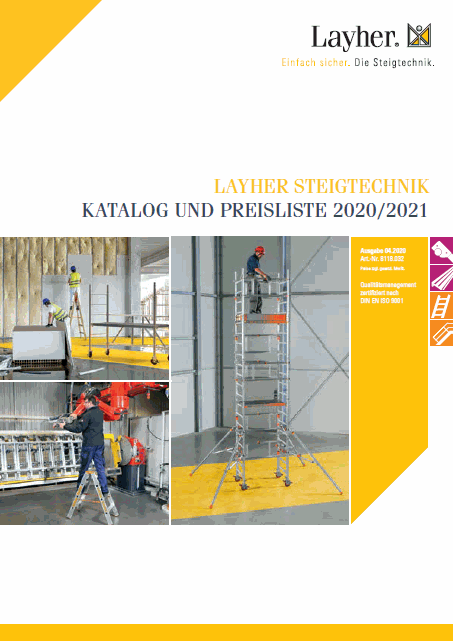 Layher Steigtechnik Leitern-Katalog