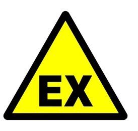 Segnaletica che indica l'accesso ad una zona ATEX