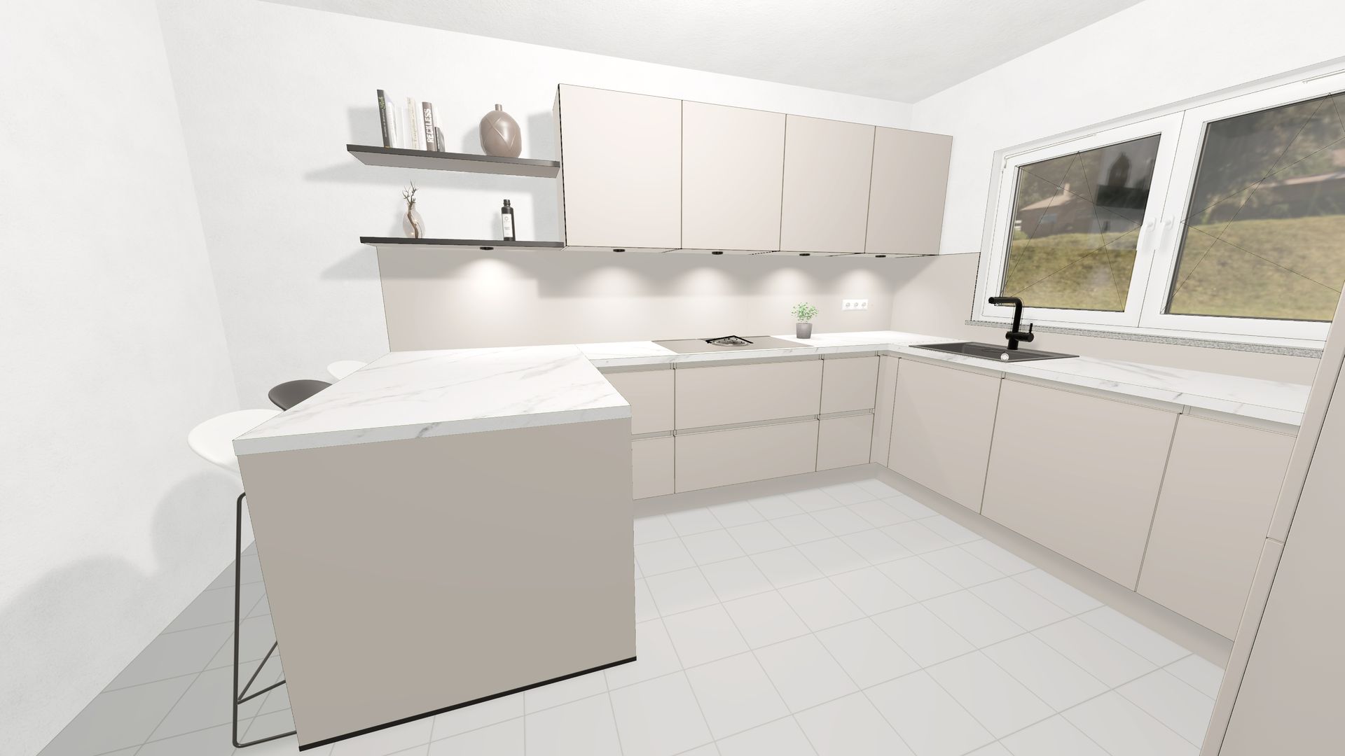 Ein Zitat von einer unserer Kunden: 'Erst wenn die Küche steht, steht das Haus.' Entdecken Sie unsere neueste Küche in Kriftel! Diese grifflose Küche in einem beruhigenden Sand-Ultramatt-Ton mit einer stilvollen Marmor-Venato-Bianco-Nachbildung als Arbeitsplatte lädt zu gemütlichen Stunden ein. Die integrierte Sitzgelegenheit von der Wohnzimmerseite aus und der praktische Jalousieschrank für Ihre Kaffeeutensilien sorgen für Komfort und Funktionalität. Dieses Schmuckstück wurde dank unserer zuverlässigen Lieferanten möglich: Nobilia Küchen, Ballerina Küchen, Bosch Einbaugeräte, Schock Spüle und Armatur. #Küchenliebe #Nobilaküche #Kriftel #Küchendesign #Wohntraum #Einbauküche #Qualität #Kaffeegenuss #Kücheninspiration #Gemütlichkeit #NeueKüche #Küchenplanung #Küchenideen #InteriorDesign #Küchenliebhaber #Küchenräume #Küchenwelt #Küchentrends #Küchenumbau #Kücheninsel #Küchenstyle #Küchenleben #Küchenzauber #Einrichtungsideen #Küchengestaltung #Küchenaccessoires #Küchendetails??✨