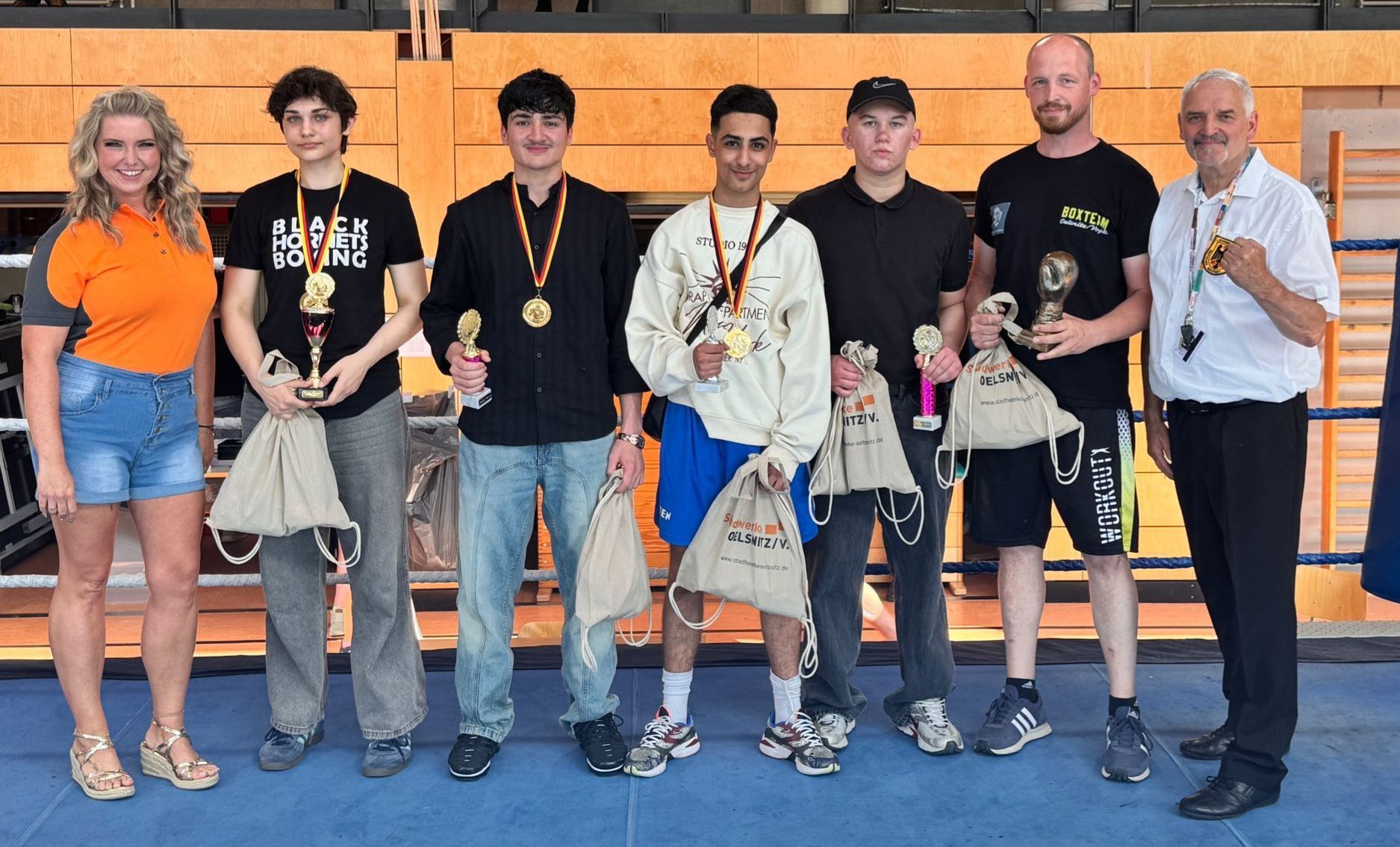 Auszeichnung der besten Boxer und der besten Mannschaft.