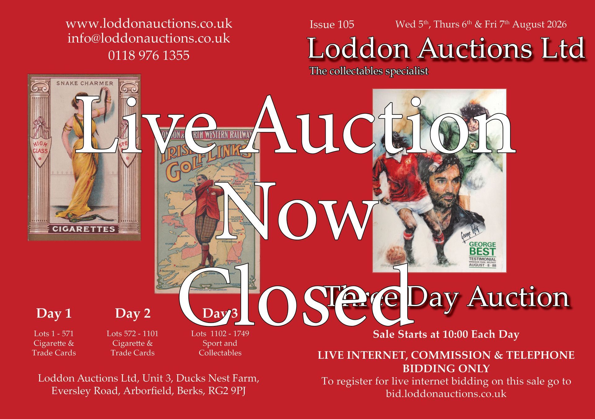 August 2026 Auction Now Closed August 2026 Auction Now Closed