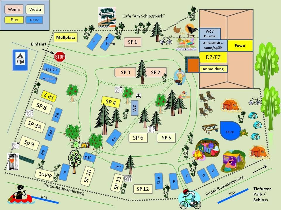 Lageplan Campingplatz Weimar