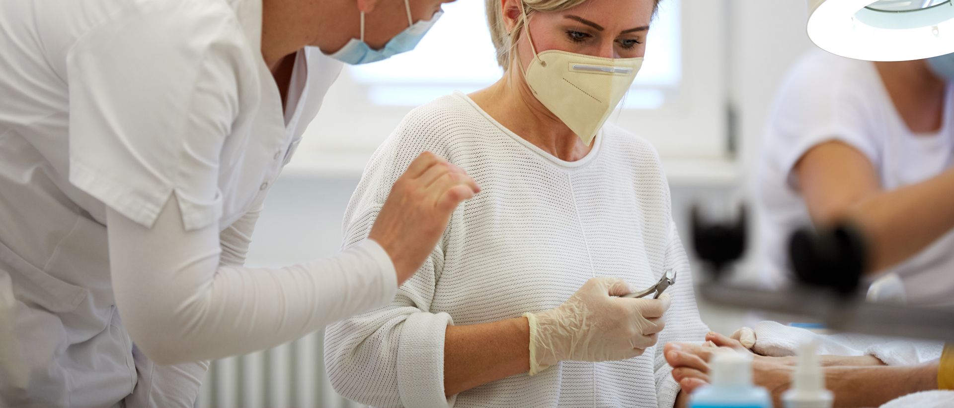 Praxis Weiterbildung professinelle Fußpflege