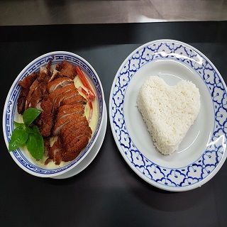 grünes curry ente