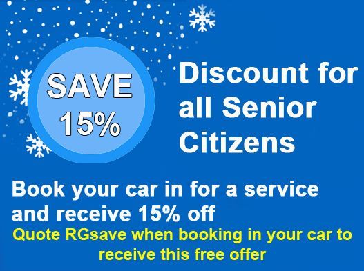 15% Discount on a service Discount for Senior Citizens