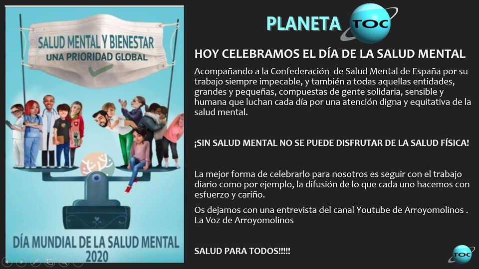 Planeta TOC Dia de la salud Mental 2020