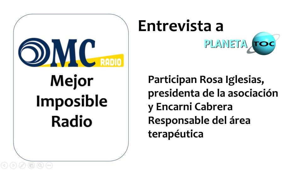 Radio Mejor Imposible. Entrevista Rosa Iglesias y Encarni Cabrera