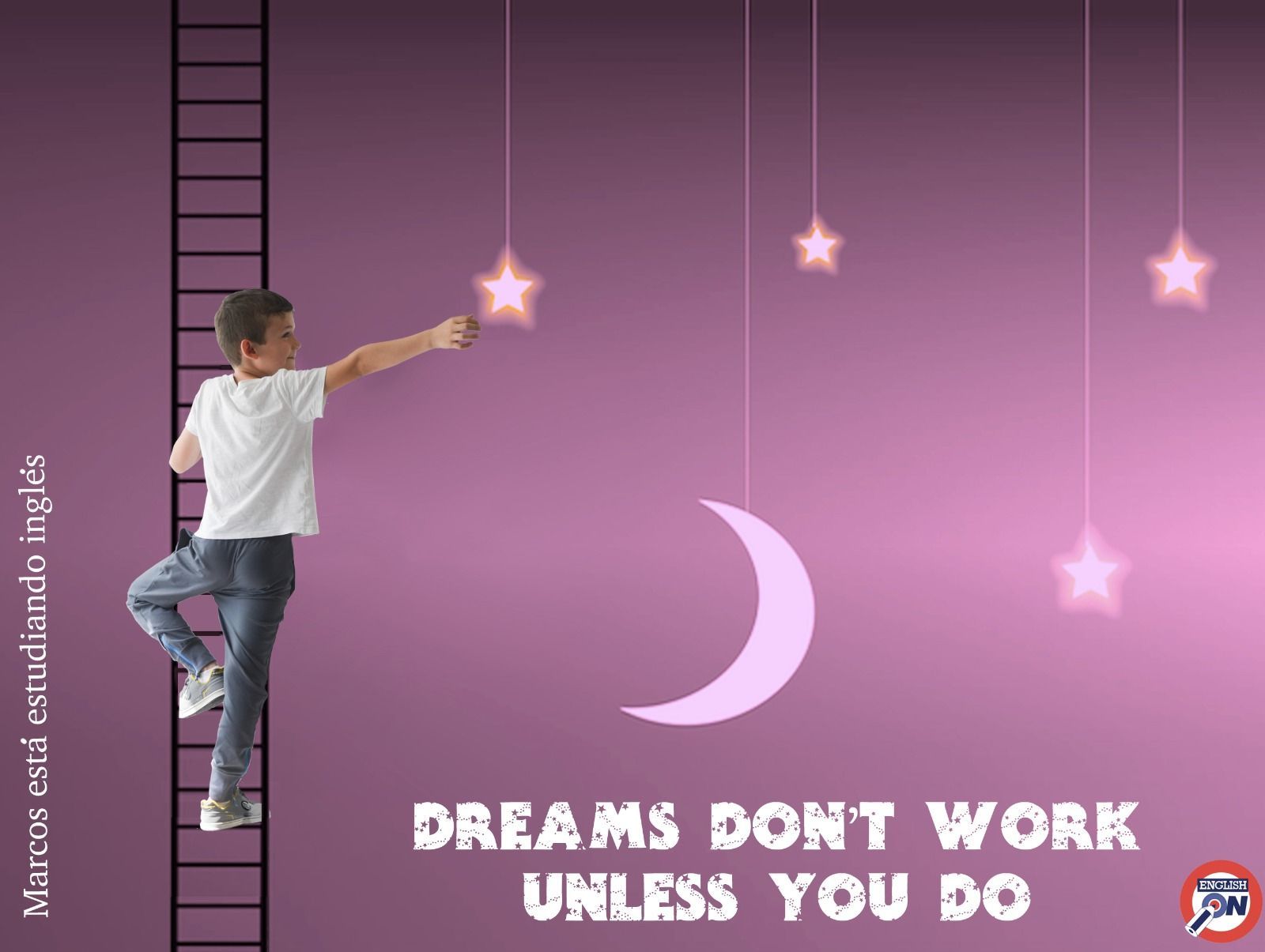 Meme motivador de Academia English On de Astillero