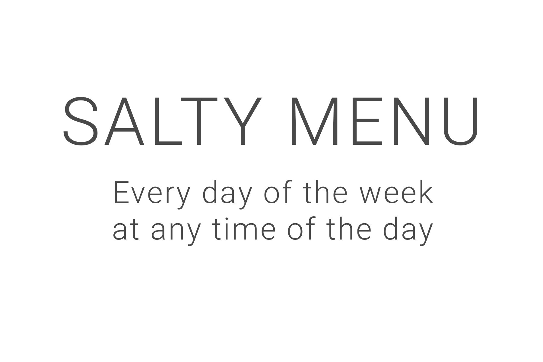 Salty menu Bocalinda Bonaire