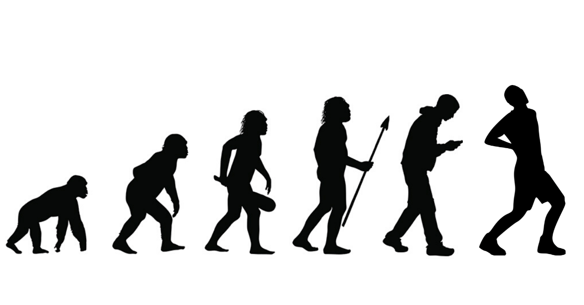 Vom Affen zum aufrechten Gang zu Rückenschmerzen