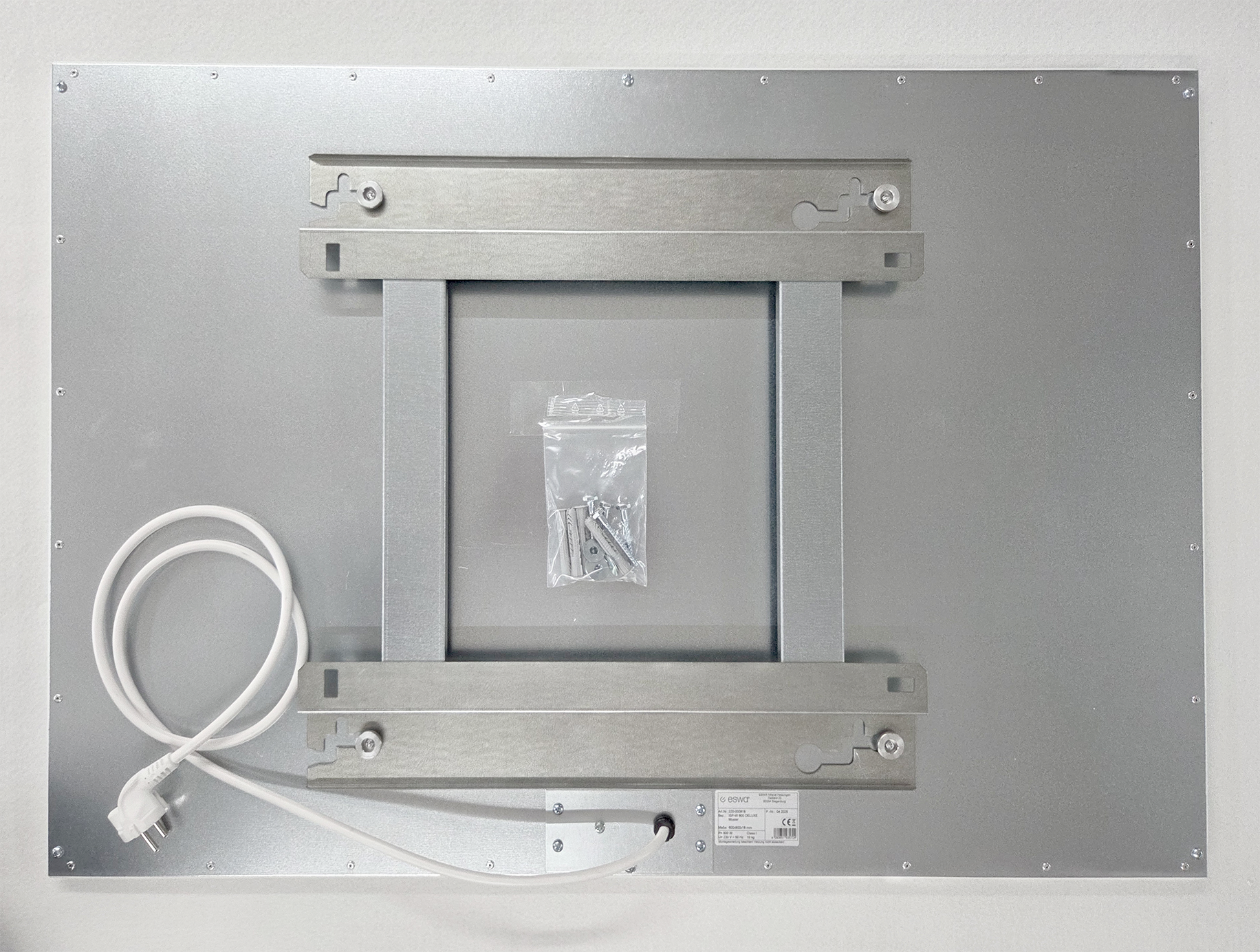 Infrarotheizung Premium Rückseite