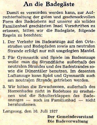 1927 Badeanordnung